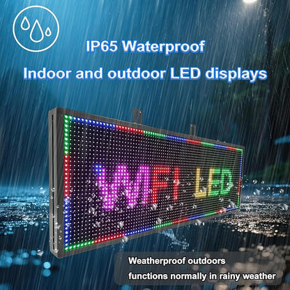 P10 LED Signs, Scrolling Led Programmable Sign Display 39"x14", WiFi Control - Image 4