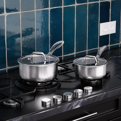 COOKER KING Sauce Pan Set, 1.5 QT & 2 QT Saucepan - Image 4