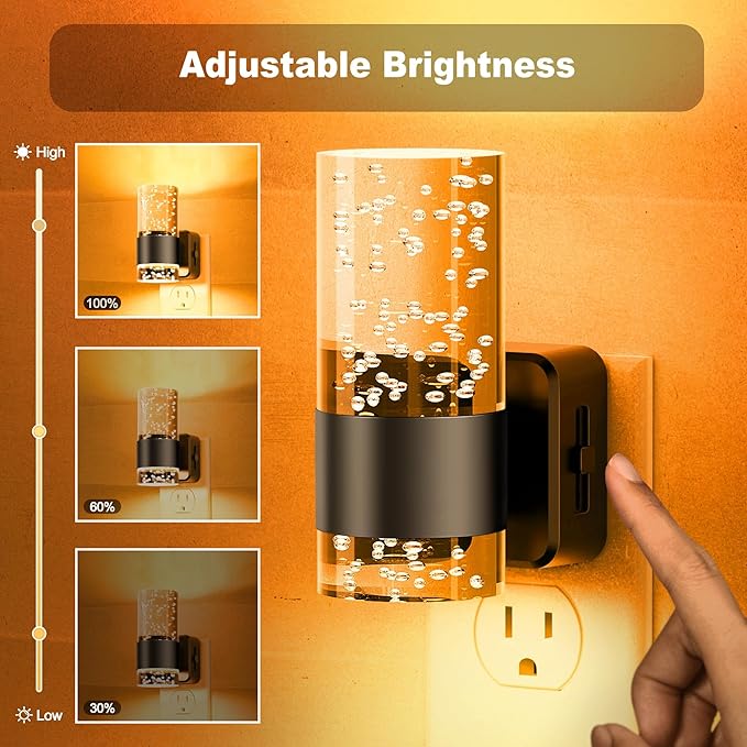 JandCase Night Light, Automatic Night Lights Plug into Wall, Dimmable LED Night - Image 2