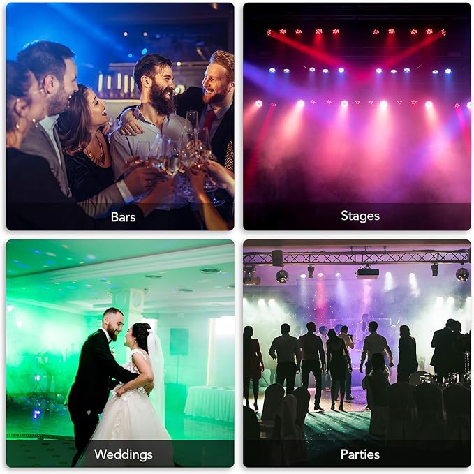 CO-Z 36 LED Stage Lights, RGB Par Lights - Image 7