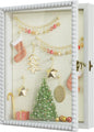 Love-KANKEI Deep Shadow Box Frame 11x14,Unique Solid Wood Beads Frame,White | Front-Opening Glass Door，Metal Latch-Lock,Assembly-Free,Tabletop & Wall-Mount,Memory Box,Gift,Display Photos,Awards,Medals