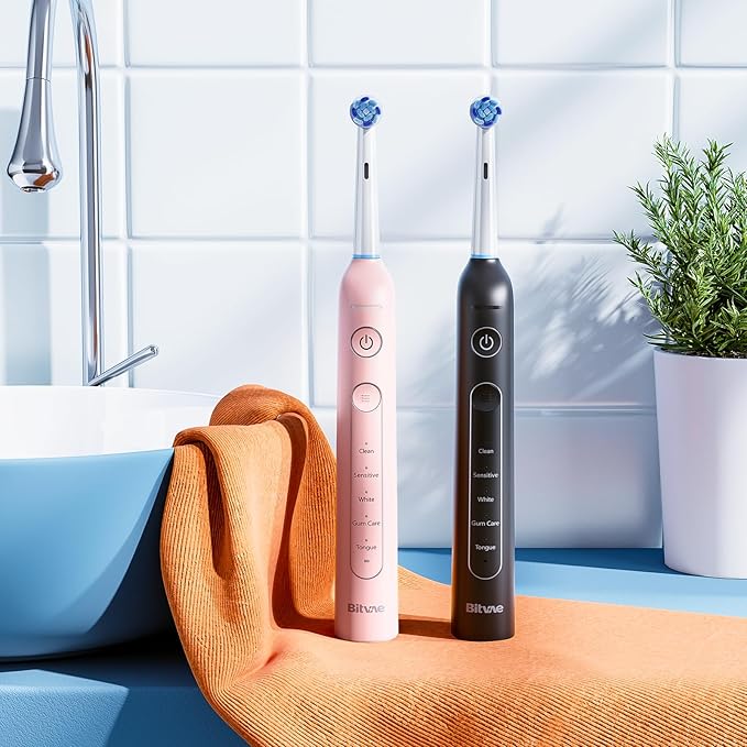 Bitvae Rotating Electric Toothbrush 2 Packs - Image 4