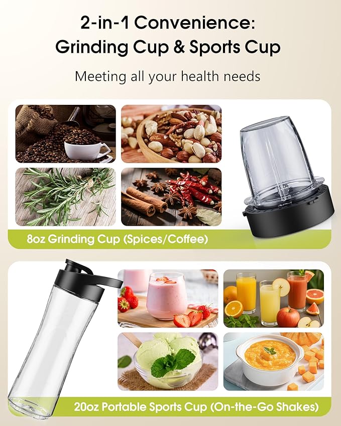 Countertop Blenders for Kitchen, 1400W Professional Blender for Smoothies - Image 4