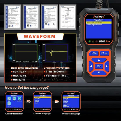 BT60 Pro Acclope Car Battery Tester - Image 12