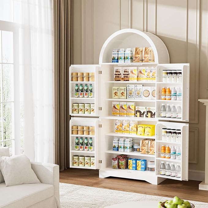 Arched Kitchen Pantry Cabinet - Image 7