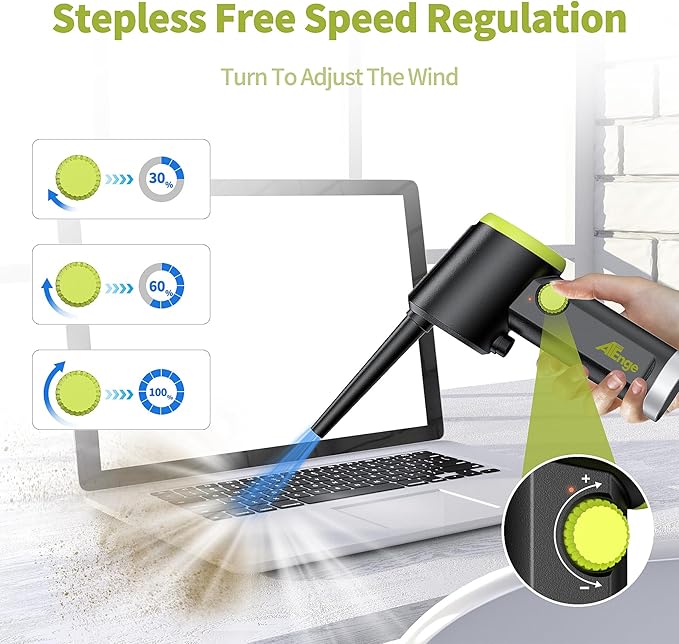 Compressed Air Duster, Electric Air Duster, Handheld Cordless Air Duster - Image 4