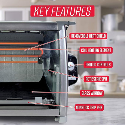 Ronco Modern Rotisserie Oven, Large Capacity Countertop Oven, Easy-to-Use - Image 4