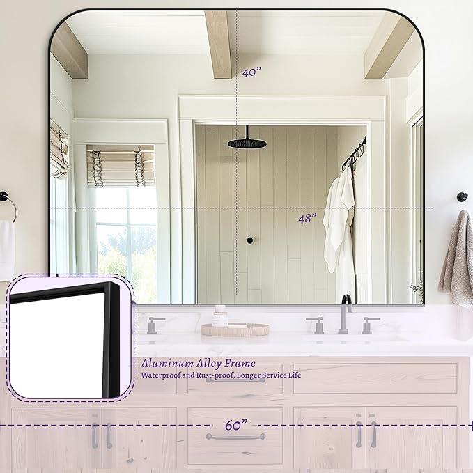 Bathroom Mirror, Wall Mirrors, Bathroom Vanity Mirror - Image 8