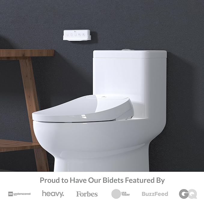 Bio Bidet DLS Premium Heated Bidet Seat, Warm Water & Air Dryer, Auto Open and - Image 3