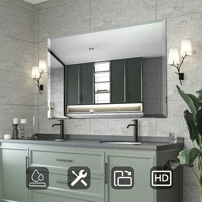Mirrorons Beveled Mirror, Bathroom Mirrors - Image 2