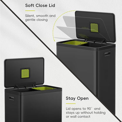 EKO EcoCasa II 36L+24L Dual Trash Can - Image 6