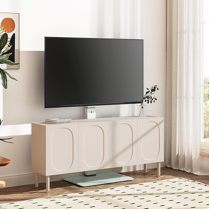 FITUEYES Swivel Floor TV Stand - Image 3