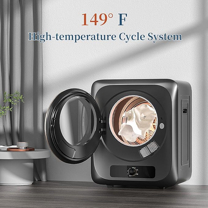 Zynkez Portable Clothes Dryer, 110V Electric Compact Laundry Dryer - Image 4