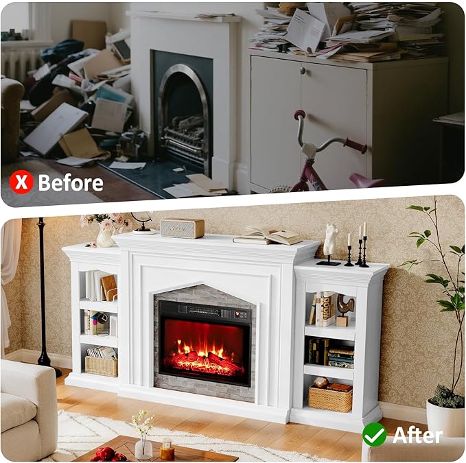 Naice 80" Electric Fireplace - Image 9
