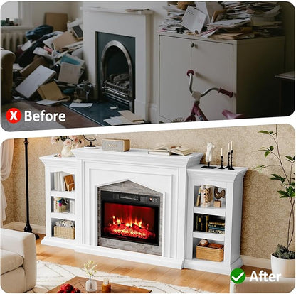 Naice 80" Electric Fireplace - Image 9
