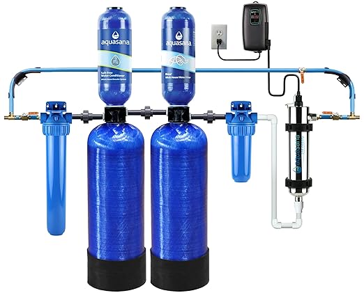 Aquasana Whole House Well Water Filter | 500K Gallons | UV, Carbon & KDF | by Aquasana