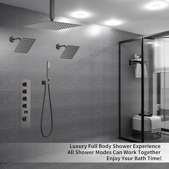 KATAIS Oil Rubbed Bronze Digital Display Shower System - Image 2