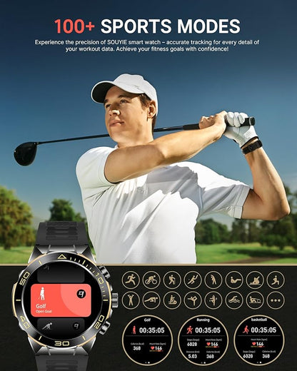Smart Watch for Men Answer/Make Call for Android iPhone, 1.43" AMOLED HD Screen - Image 5
