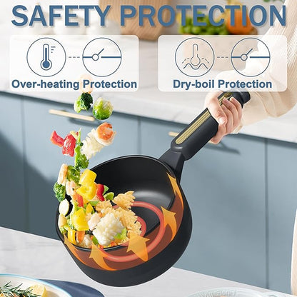 TOPWIT Hot Pot Electric, 2L Electric Pot, Non-Stick Sauté Pan, Portable Cooker - Image 5
