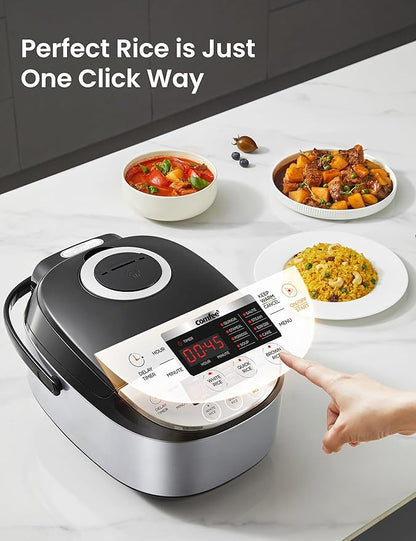COMFEE' Rice Cooker 12 Cups Cooked/6 Cups Uncooked, Portable Non-Stick Rice - Image 4