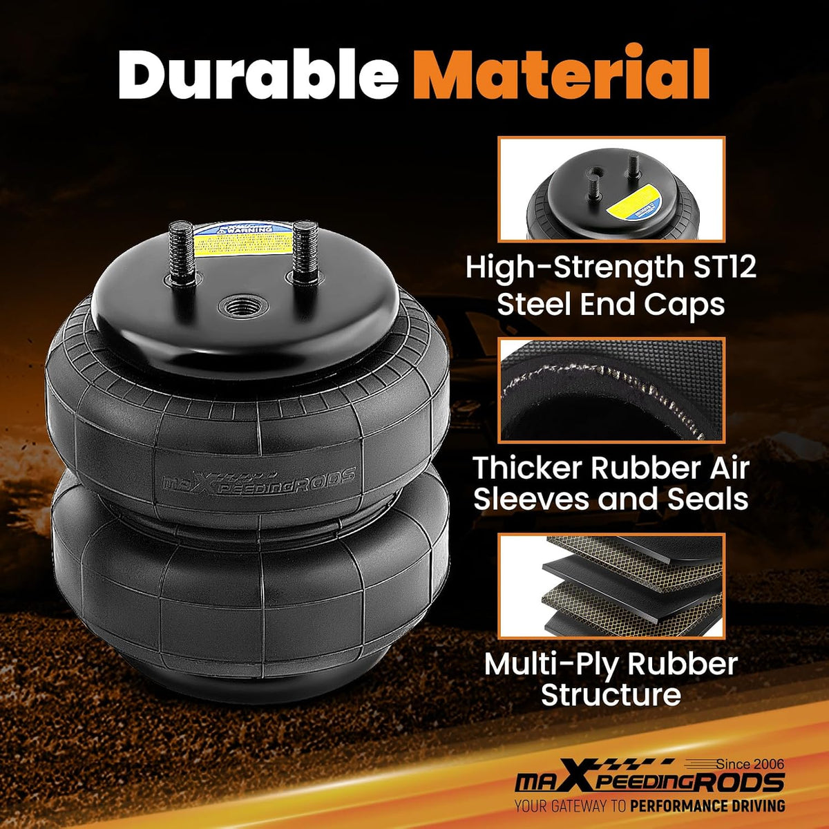 maXpeedingrods 5000 lbs Air Suspension Bags Kit for Ford F-150 2WD & 4WD ...
