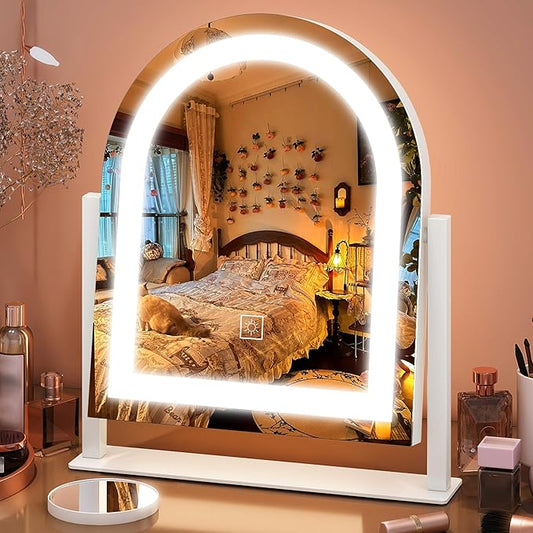 FENNIO Vanity Mirror with Lights 15"x13" Makeup Mirror with Lights, Lighted by FENNIOLEDMIRRORS