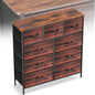 Curved Profile Dresser for Bedroom, Chest of Drawers, 9 Storage Drawers by Sonharlar