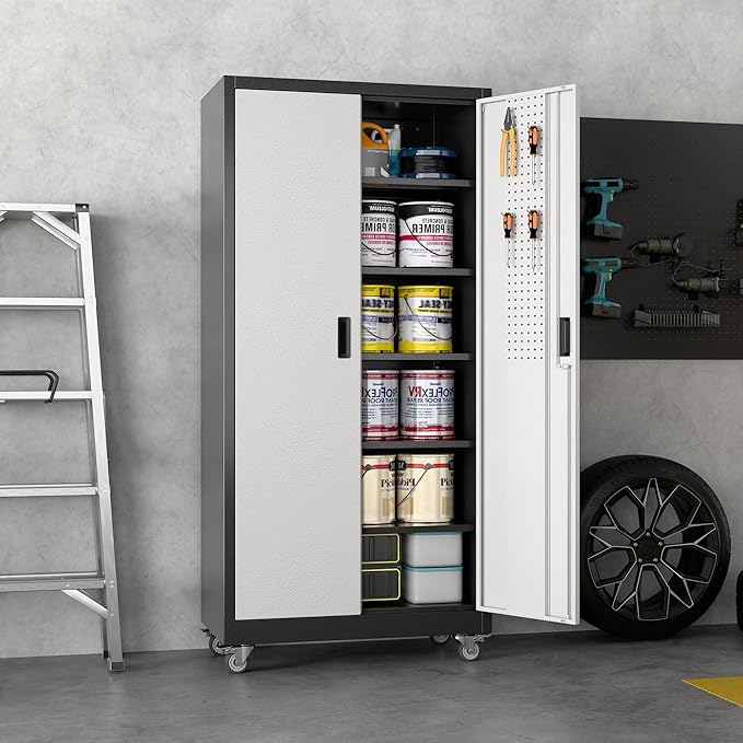 71" H×34" W×18" D Garage Storage Cabinet - Image 4
