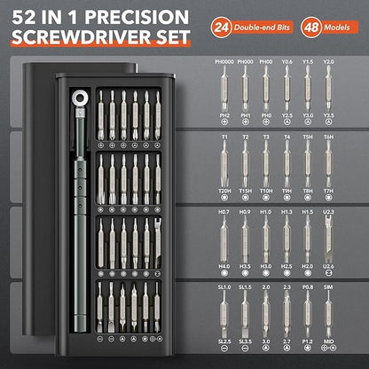 JOREST 52-IN-1 Precision Screwdriver Set, Mini Repair Tool Kit - Image 6