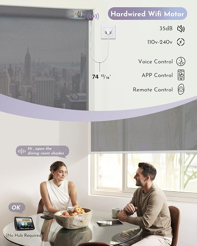 Graywind Motorized Solar Shades Compatible - Image 3
