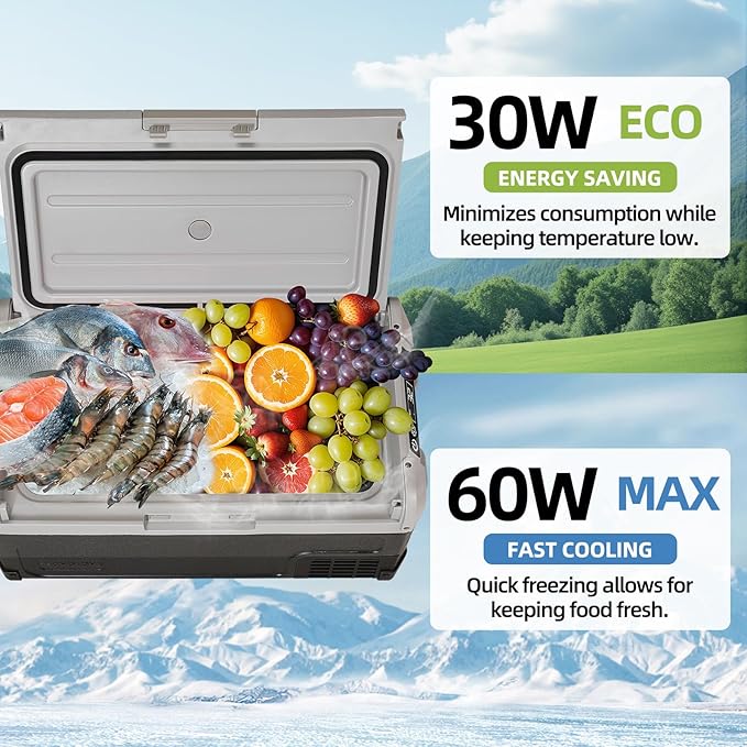 12V Car Refrigerator, 32QT Portable Fridge Freezer - Image 4