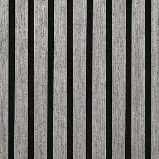 HOMCOM 4 Pack 3D Acoustic Panels, Wood Slat Wall Paneling - Image 8