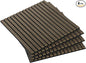HOMCOM 4 Pack 3D Faux Wood Wall Panels, Wood Slat Wall Panels by HOMCOM