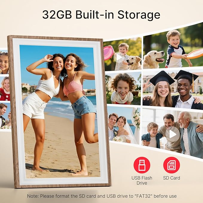 Frameo 10.1" Digital Picture Frame, Smart WiFi Digital Photo Frame - Image 3
