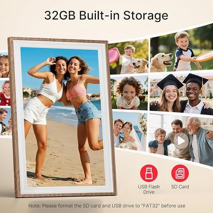 Frameo 10.1" Digital Picture Frame, Smart WiFi Digital Photo Frame - Image 3