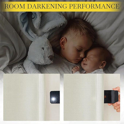 NICETOWN Room Darkening Curtains 84 inch Length 2 Panels Set, Dual Rod Pockets - Image 4