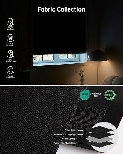 Yoolax Motorized Blinds with Remote, Automatic Window Shades Work with Alexa - Image 6