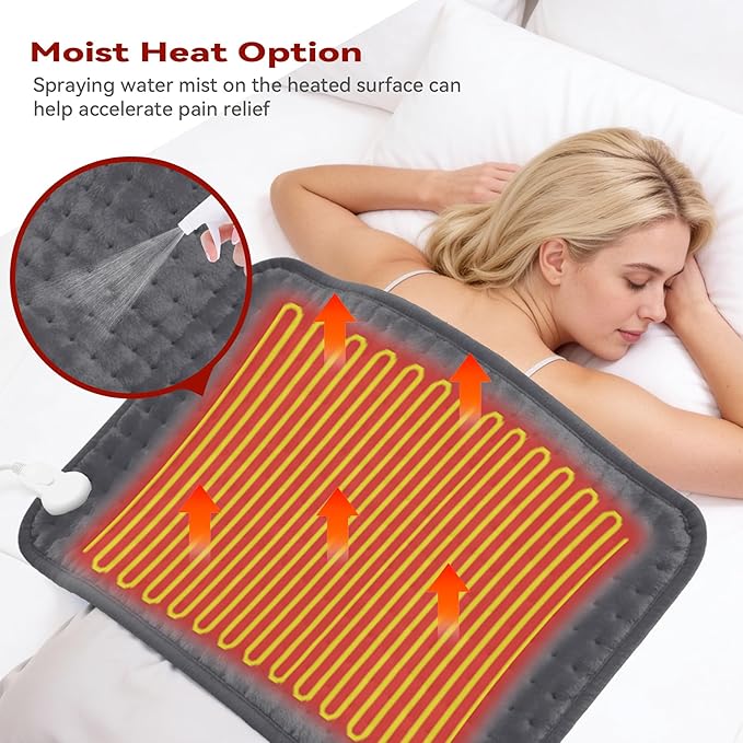 MASVIS Heating Pad for Back, Electric Heated Pad - Image 4