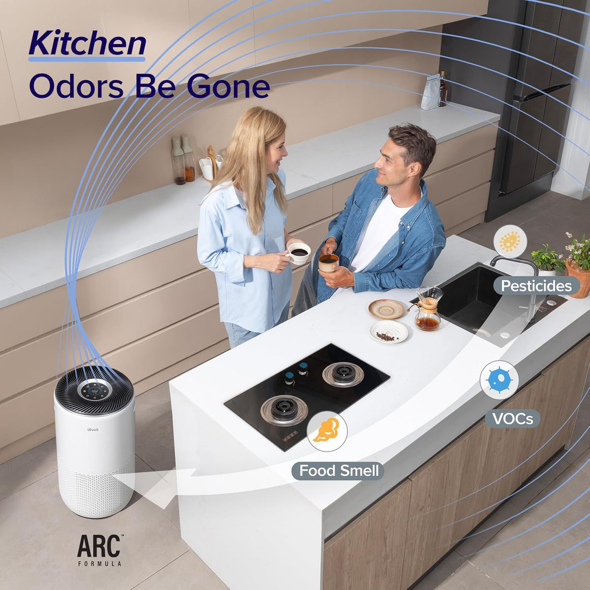 levoit smart air purifiers for home large room, package contents
