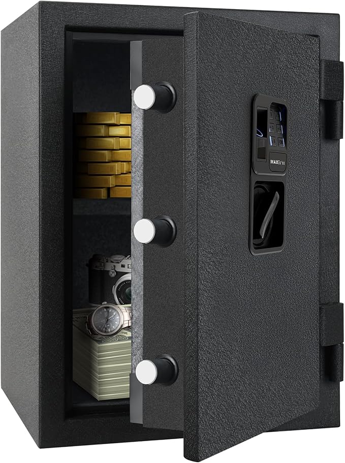 Biometric Finger Vein Fireproof Safe Box, 1.08 Cubic Feet Fire Resistant - Image 8