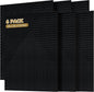 Autorific Acoustic Wall Panels, 6 Pack Total Size 72 x 48 Inches, Self-Adhesive by AUTORIFIC