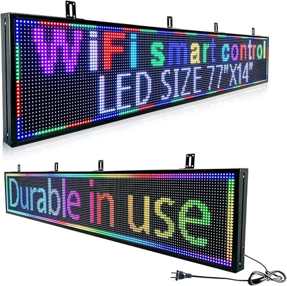 programmable led sign custom scrolling digital signage display screen outdoor by HIJHSAIL