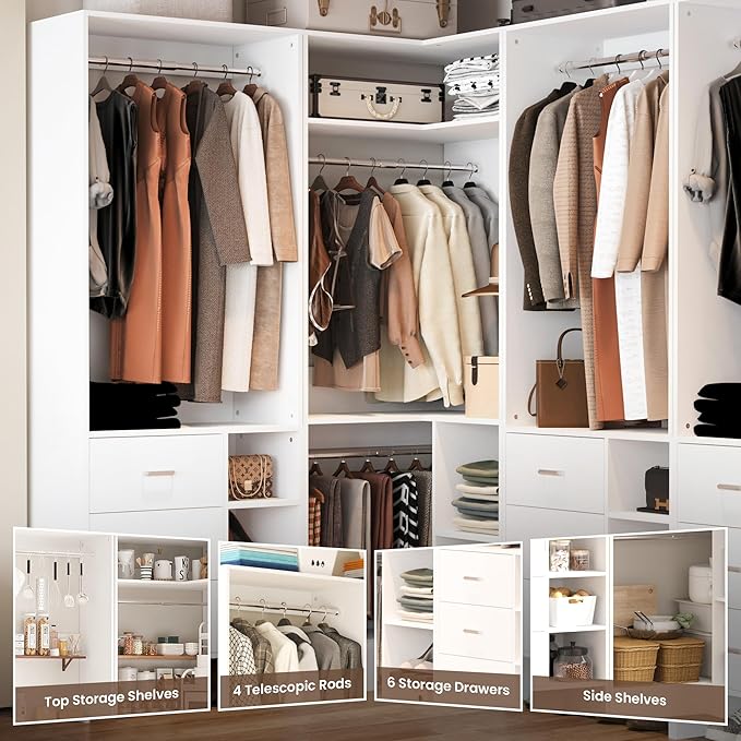 HOMPUS Modular L-Shaped Closet System - Image 7