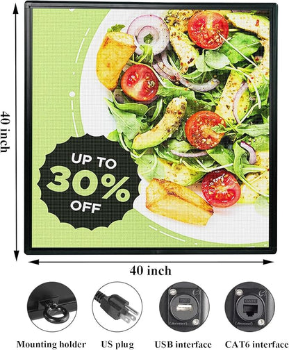 P6 Outdoor Full Color 40'' x 40'' Scrolling LED Display Digital Signage - Image 8