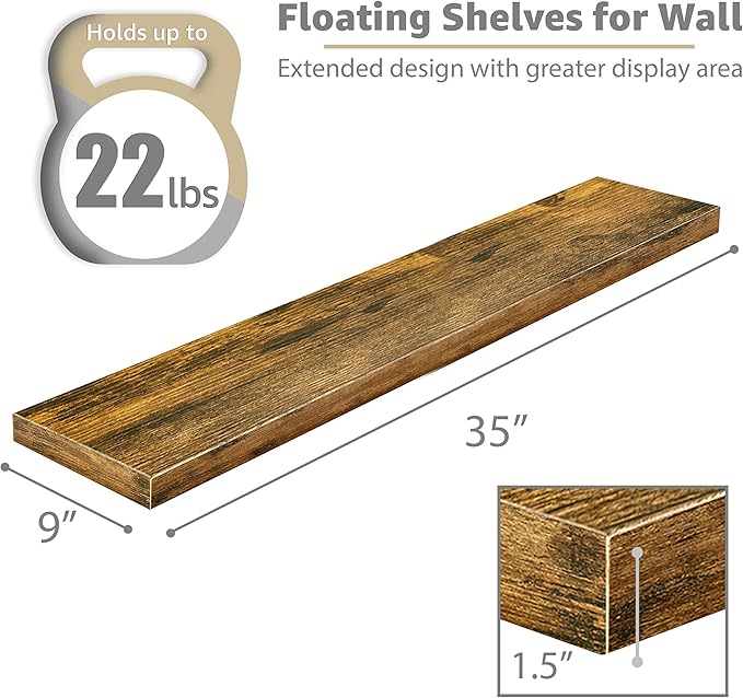 Sorbus Floating Shelves for Wall - Image 3
