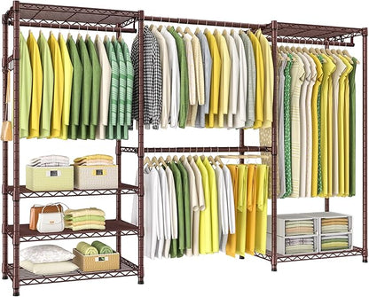 Ulif E1 Heavy Duty Closet Garment Rack, 6 Tiers Adjustable Metal Freestanding by Ulif