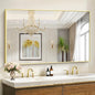 36x55inch Bathroom Mirror, Large Rectangular Wall Mirror by Welcometocofeny