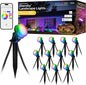 Enbrighten Vibe Eternity Garden Lights, 12 RGBWIC LEDs, Waterproof, Outdoor by Enbrighten