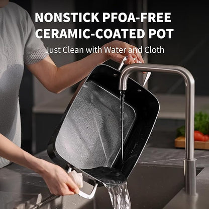 Slow Cooker 7 Quart | Programmable Multi-Cooker PFOA-Free Ceramic Coating - Image 7