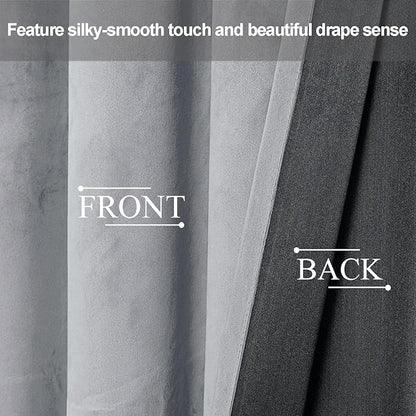 JIUZHEN Extra Long Velvet Curtains - Image 4
